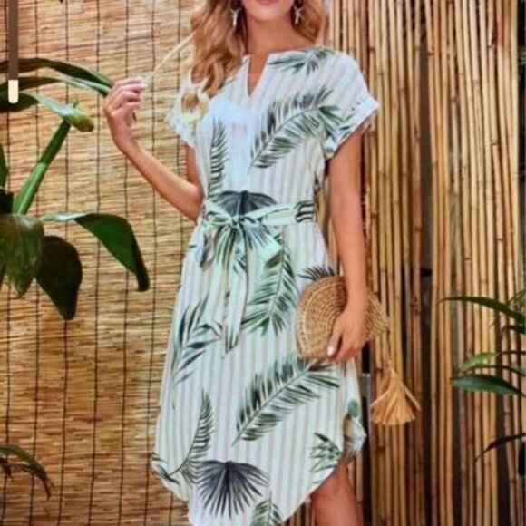 Ladies XL tropical print dress - Picture 5 of 13